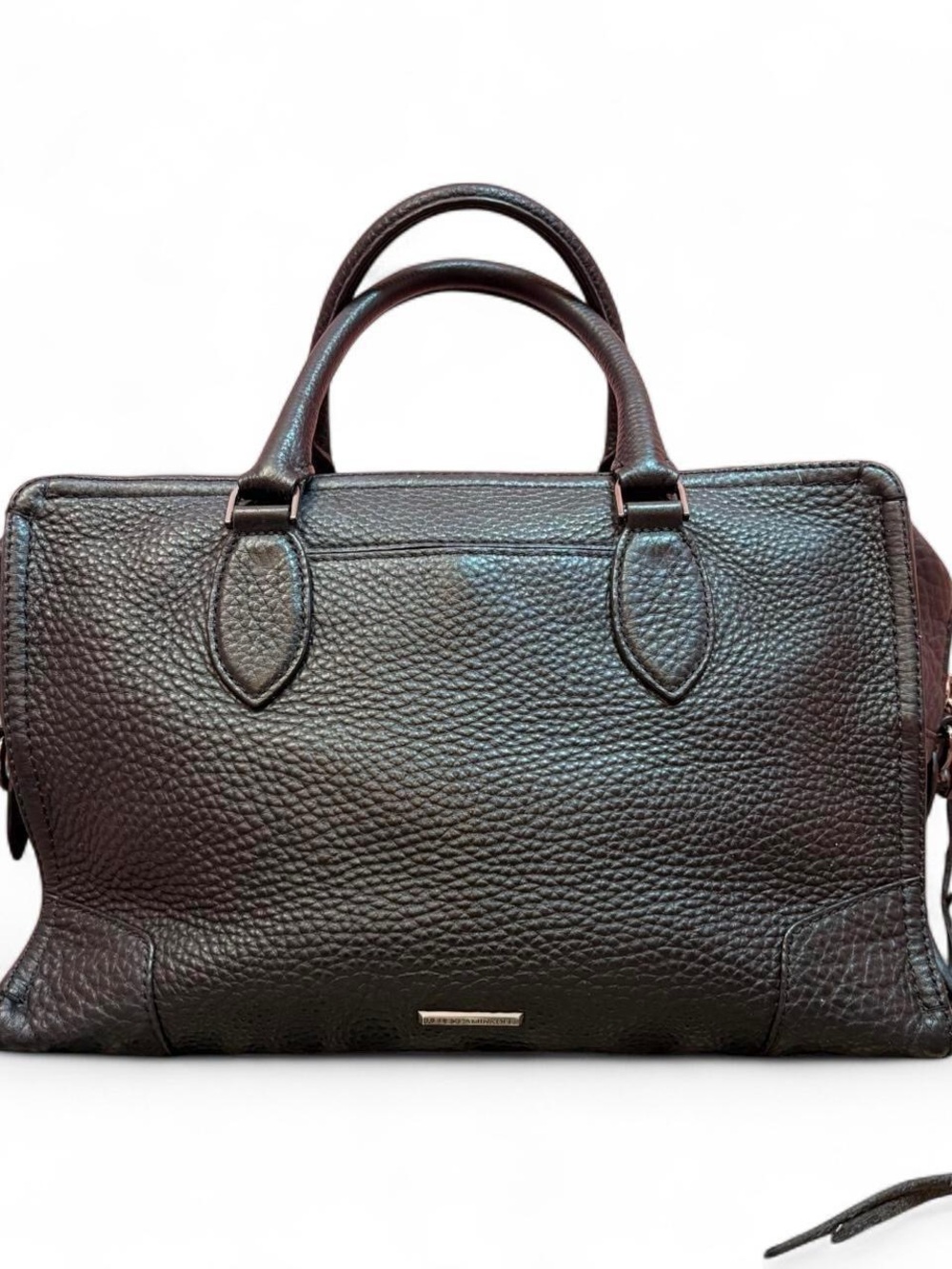 Rebecca Minkoff Black Pebbled Leather Satchel